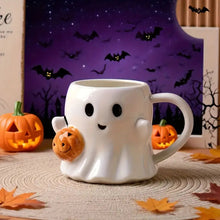 Carica l'immagine nel visualizzatore di Gallery, Tazza fantasma di zucca - Dolce fantasma con zucca - perfetta per Halloween
