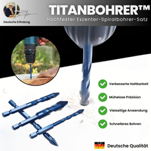 Lade das Bild in den Galerie-Viewer, Titanbohrer - Hochfester Exzenter-Spiralbohrer-Satz