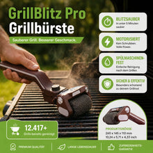 Carica l'immagine nel visualizzatore di Gallery, Spazzola per Barbecue GrillBlitz Pro