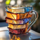 Tazza tridimensionale "Lettura felice" fatta a mano - l'originale
