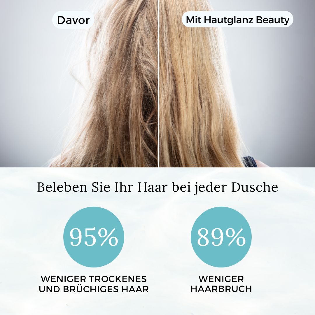 Hautglanz Beauty Duschkopf - sichtbar schönere Haut