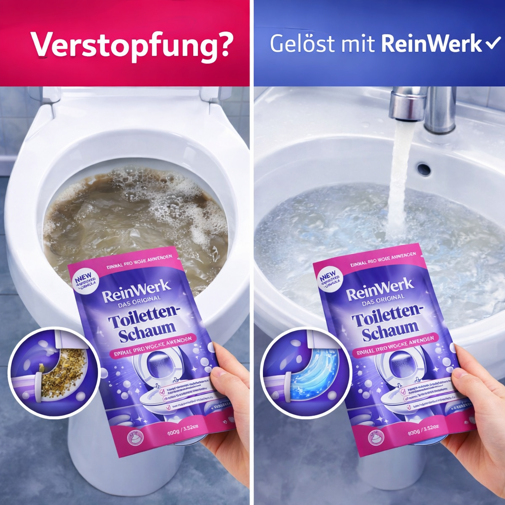 ReinWerk - Das Original – kraftvoll gegen Verstopfungen, Ablagerungen & WC-Schmutz