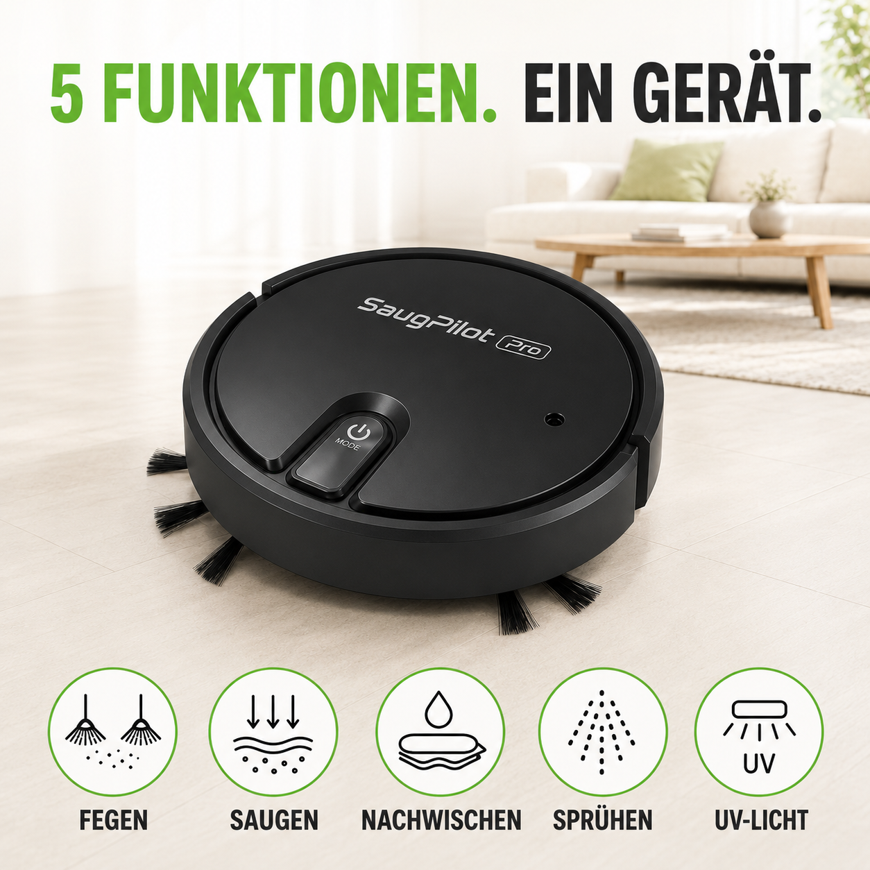 SaugPilot Pro – der kompakte Bodenhelfer für jeden Tag