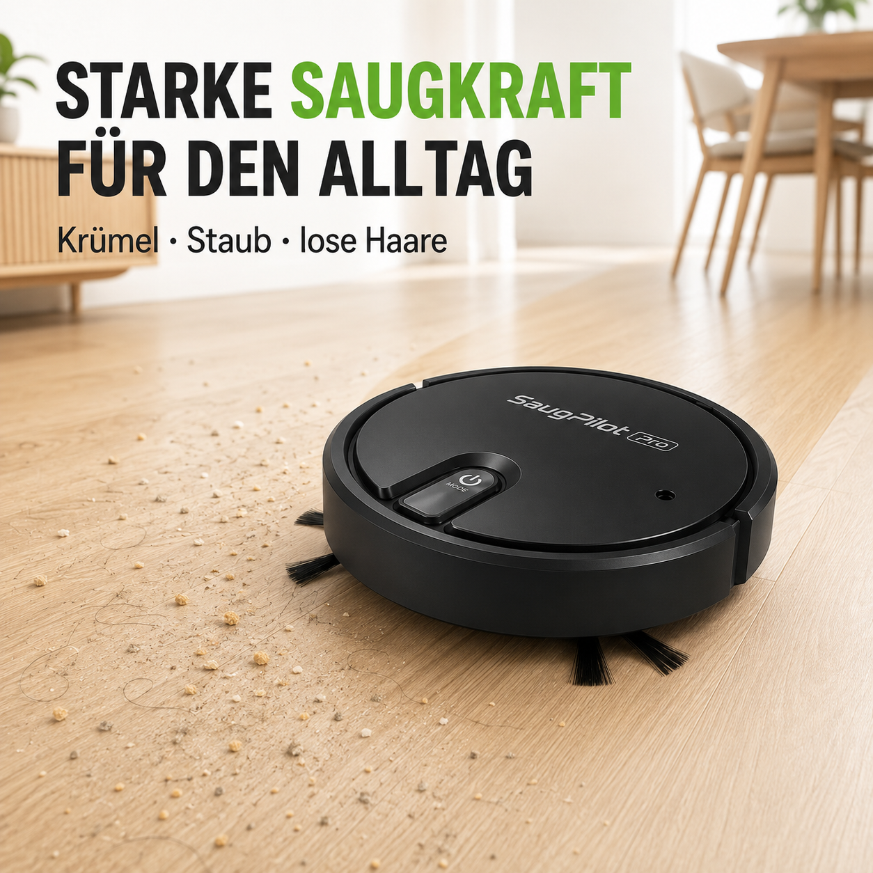 SaugPilot Pro – der kompakte Bodenhelfer für jeden Tag