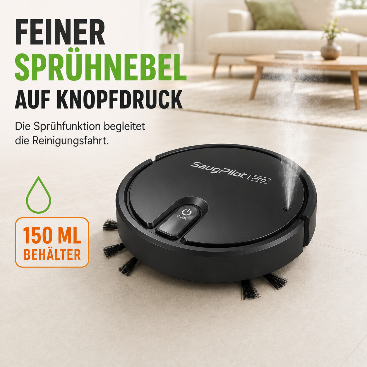 SaugPilot Pro – der kompakte Bodenhelfer für jeden Tag