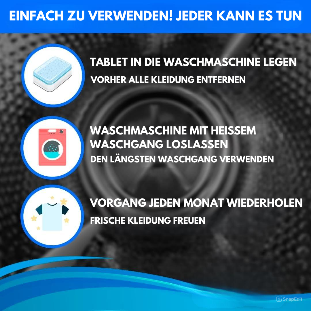 CleanTab - Disinfetta la tua lavatrice senza fatica