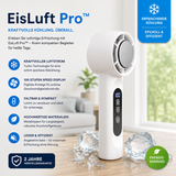 EisLuft Pro - Persönlicher Ventilator mit aktiver Sofortkühlung — 199 Stufen, ein Knopfdruck, sofort spürbar kühler.