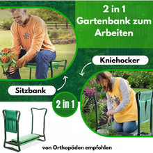 Carica l'immagine nel visualizzatore di Gallery, Panca e supporto per ginocchia multifunzione per il giardinaggio - allevia dolori al ginocchio e alla schiena
