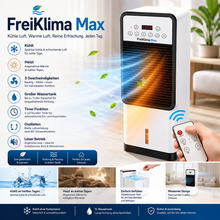 Lade das Bild in den Galerie-Viewer, FreiKlima Max - Mobile Allround-Klimaanlage – Kühlt im Sommer, Heizt im Winter | Ohne Installation
