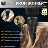 Profibohrer - Teilt das Holz in wenigen Sekunden