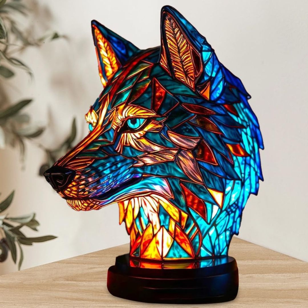 LeuchtWolf - handgefertigte Lampe, die Herzen erstrahlen lässt