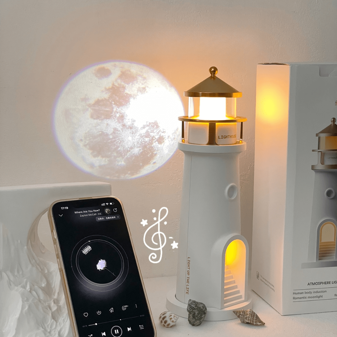Magische Leuchtturm‑Lampe