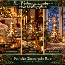 Carica l'immagine nel visualizzatore di Gallery, WeihnachtsGlanz – leuchtender Weihnachtsbaum im Buntglas-Stil
