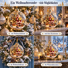 Lade das Bild in den Galerie-Viewer, WinterWunder – leuchtende 3D-Weihnachtskugel mit Miniaturwelt
